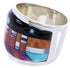 Multicolor Native American Mesa Design Ring Size 8-3/4 YS71198