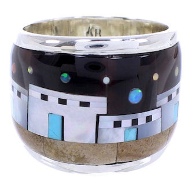 Multicolor Jewelry Native American Design Ring Size 6-1/2 YS71258