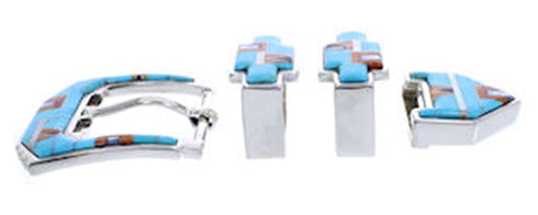 Turquoise Jewelry Multicolor Southwest Ranger Belt Buckle AW70615