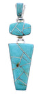 Turquoise Inlay Southwest Slide Pendant BW70943