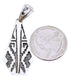 Southwest Turquoise Inlay Silver Reversible Pendant BW70970