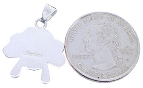 Turquoise Jet Chief Headdress Slide Pendant YS70809