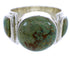 Southwest Turquoise Silver Ring Size 5-3/4 BW71064