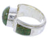 Southwest Turquoise Silver Ring Size 5-3/4 BW71064