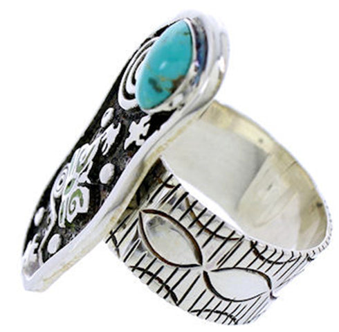 Turquoise Southwest Butterfly Ring Size 8-1/4 BW71157
