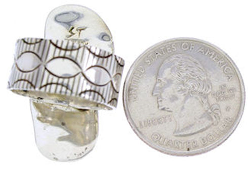 Turquoise Southwest Butterfly Ring Size 8-1/4 BW71157