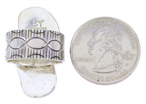 Turquoise Butterfly Sterling Silver Ring Size 8-3/4 BW71160