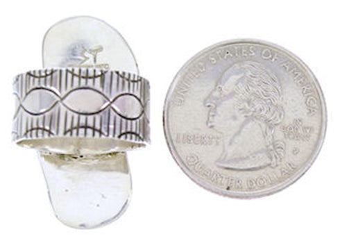 Genuine Sterling SIlver Turquoise Butterfly Ring Size 6-1/2 BW71159