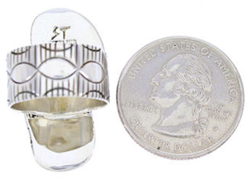 Genuine Sterling Silver Turquoise Butterfly Ring Size 7 BW71179