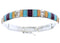 Multicolor Sterling Silver Southwest Jewelry Link Bracelet BW71368