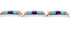 Multicolor Sterling Silver Southwest Jewelry Link Bracelet BW71368