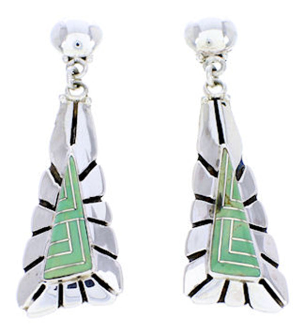 Sterling Silver Southwest Turquoise Jewelry Post Earrings AW71230
