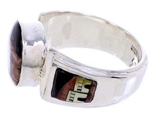 Multicolor Native American Village Design Ring Size 6-1/4 AW71473