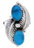 Turquoise Genuine Sterling Silver Jewelry Ring Size 5-1/4 AW71933
