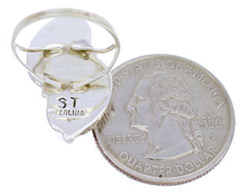 Turquoise Genuine Sterling Silver Jewelry Ring Size 5-1/4 AW71933