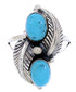 Sterling Silver Turquoise Southwest Jewelry Ring Size 4-3/4 AW71942