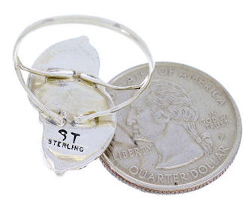 Sterling Silver Turquoise Southwest Jewelry Ring Size 4-3/4 AW71942