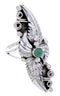 Genuine Sterling Silver Turquoise Ring Size 8-1/2 AW71708