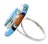 Multicolor Inlay Jewelry Sterling Silver Ring Size 6-3/4 HS33992