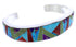 Whiterock Multicolor Inlay Sterling Silver Cuff Bracelet YS71829