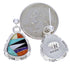 Sterling Silver Multicolor Inlay Post Southwestern Earrings DW71818