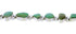 Genuine Sterling Silver Southwestern Turquoise Link Bracelet PS71583