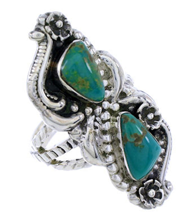 Sterling Silver Turquoise Southwestern Ring Size 5-1/2 PS72084