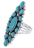 Southwestern Jewelry Turquoise Sterling Silver Ring Size 6-1/2 DW72490