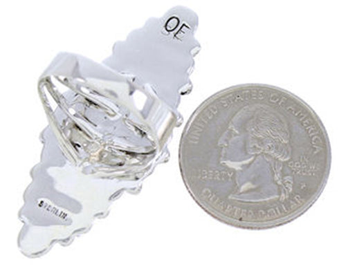 Southwestern Jewelry Turquoise Sterling Silver Ring Size 6-1/2 DW72490