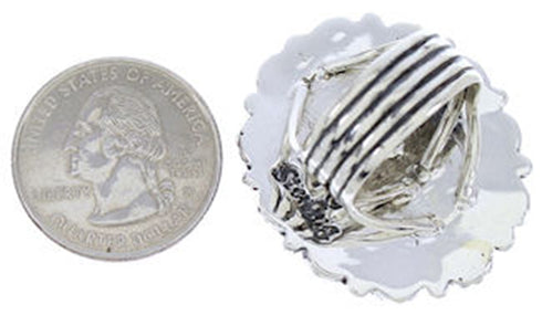 Southwest Magenta Turquoise Large Statement Ring Size 4-3/4 PS72470