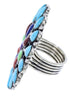 Sterling Multicolor Southwest Large Statement Ring Size 7-3/4 BW72221