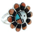 Sun Multicolor Inlay Ring Size 7-3/4 YS72115
