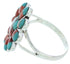 Silver Jewelry Southwest Multicolor Sun Ring Size 5-3/4 YS72243
