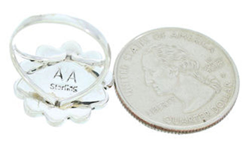 Silver Jewelry Southwest Multicolor Sun Ring Size 5-3/4 YS72255