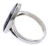 Black Jade Mother Of Pearl Silver Jewelry Ring Size 6-1/2 RS41357