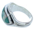 Turquoise Opal Inlay Silver Ring Size 5-3/4 BW72267