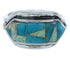 Southwest Turquoise Opal Inlay Jewelry Ring Size 7-3/4 BW72270