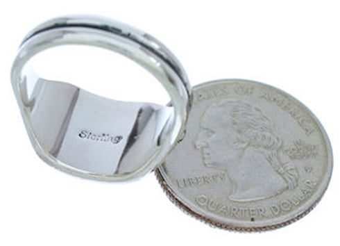 Turquoise Opal Inlay Ring Jewelry Size 5-3/4 BW72279