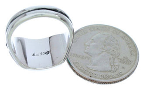 Sterling Silver Jewelry Turquoise And Opal Ring Size 6-3/4 BW72291