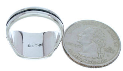 Silver Jewelry Turquoise Opal Southwest Ring Size 5-3/4 BW72300