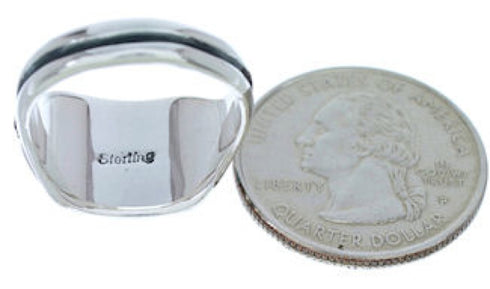 Southwestern Jewelry Multicolor Inlay Ring Size 5-1/2 BW72383