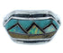 Turquoise Multicolor Inlay Silver Ring Size 6-3/4 BW72387