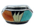 Southwest Multicolor Inlay Silver Ring Size 6-1/4 YS72302
