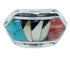 Southwest Multicolor Silver Ring Size 7-1/2 YS72309