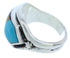 Southwest Multicolor Inlay Silver Jewelry Ring Size 5-1/2 YS72339