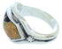 Southwest Jewelry Multicolor Silver Ring Size 6-3/4 YS72401