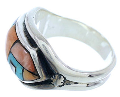 Sterling Silver And Multicolor Ring Size 5-1/2 YS72537