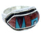 Sterling Silver Multicolor Southwest Jewelry Ring Size 7-1/4 YS72553