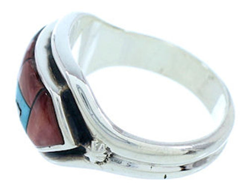 Sterling Silver Multicolor Southwest Jewelry Ring Size 7-1/4 YS72553