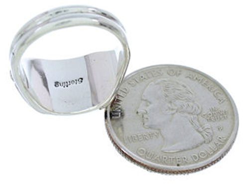 Sterling Silver Multicolor Southwest Jewelry Ring Size 7-1/4 YS72553